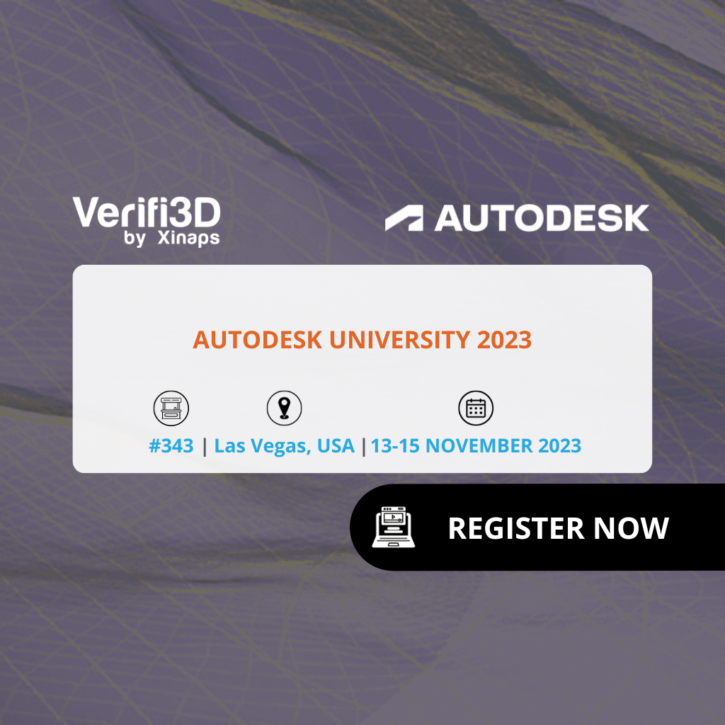 Event Autodesk University 2023 Verifi3D by Xinaps